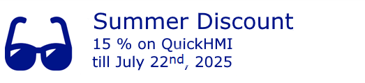 Popup für die Sommeraktion QuickHMI